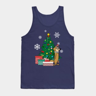 Hokey Wolf Around The Christmas Tree Tank Top